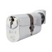 Eurospec 10 Pin 70mm Oval Thumbturn Cylinder - 35mm Turn + 35mm - Pol Chrome - Keyed to Differ