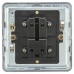 Knightsbridge 10AX 1 Gang Screwless Flat Plate Intermediate Light Switch - Antique Brass