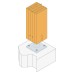 Simpson Strong Tie PISBMAXIG-B Heavy Duty Elevated Post Base for 120-200mm Posts - 148mm Height