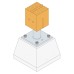 Simpson Strong Tie PISBMAXIG-B Heavy Duty Elevated Post Base for 120-200mm Posts - 148mm Height