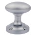 Oval Mortice Door Knob - 57mm Rose Diameter - Satin Chrome
