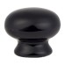 Hampstead Ceramic/Porcelain Round Cabinet Knob - 30mm Diameter - Black