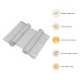 Double Action Self Closing Fire Door Spring Hinge - 150mm Length - FD30 - Silver - Pack of 3