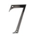 76mm Screw Fix Door Numeral - 7 - Bright Bronze