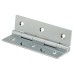 Solid Drawn Butt Cabinet Hinge - 75 x 40 x 2.0mm - Polished Chrome - Pair