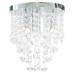 Forum Spa Celeste 4 Light Flush Ceiling Light - Polished Chrome Fittings & Crystal Droplets