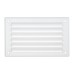 Louvre Vent - 155 x 94mm - 4748mm² Free Air Flow - White Plastic