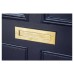 From The Anvil Traditional Letter Plate - 315 x 92mm - Door Thickness 42-72mm - Aged Brass