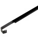 Exel 630mm Aluminium Worktop Straight Butt Joint - 30mm Worktop Thickness - Black