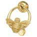 Bumble Bee Ring Door Knocker - 129 x 101mm - Polished Brass 