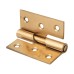 Rising Butt Door Hinge - 75 x 70 x 2.5mm - Left Hand - Electro Brass - Pair