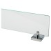 Croydex Chester Glass Shelf - 590 x 132.5mm - Polished Chrome