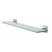 Croydex Chester Glass Shelf - 590 x 132.5mm - Polished Chrome
