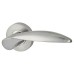 Jigtech Satin Chrome Door Handles on Round Rose - Cresta Range 