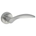 Jigtech Satin Chrome Door Handles on Round Rose - Cresta Range 