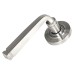 From The Anvil Satin Stainless Steel Door Handles on Round Beehive Rose - Avon Range 