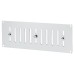 Exel Hit & Miss Vent - 242 x 89mm - Satin Aluminium