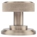 Hampstead Riley Knurled Mortice Door Knob - 62mm Rose Diameter - Satin Nickel