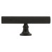 Exel York 12mm Knurled T-Bar Cabinet Knob - 80 x 35mm - Matt Black