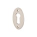 Olde Forge Oval Escutcheon - 56 x 33mm - Keyhole - Polished Nickel