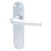 Hampstead Polished Chrome Latch Door Handle - Naples Range - 182 x 40mm