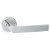 Serozzetta by Carlisle Brass Polished Chrome Door Handles on Round Rose - Edge Range 