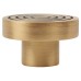 Frelan Hoxton Murray Round Cabinet Knob - 40mm Diameter - Antique Brass