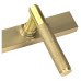 From The Anvil Brompton uPVC Slimline Knurled Multipoint Door Handle - 92mm c/c - Satin Brass