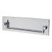 Postal Knocker Letter Plate - 254 x 78mm - Polished Chrome