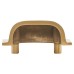 Alexander & Wilks Quantock Cabinet Cup Handle - 40mm Centres - PVD Satin Brass