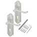 Exel Satin Chrome Scroll Keyhole Lock Door Handle - Ashmead Range - 168 x 46mm