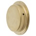 Exel Circular Flush Cabinet Pull Handle - 65mm Diameter - PVD Satin Brass