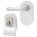Hampstead Cylinder Pull and Disabled Turn for Mortice Nightlatch - Satin Aluminium