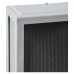 Forum Zink Cuba Outdoor Wall Lantern Light - IP44 - Silver with Black Mesh Insert