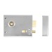 Exel Rim Lock with Snib - 105 x 80mm - Satin Chrome