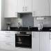 Exel Aluminium Kitchen Splashback - 600 x 750mm - Gloss Traffic Grey