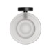 Croydex Epsom Flexi-Fix Frosted Glass Soap Dish & Holder - 130 x 107.5 x 54mm - Matt Black