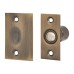 Bales Roller Ball Catch - 25 x 54mm Faceplate - Antique Brass