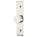 Frelan Hoxton Sturt Cabinet Knob on Rushton Backplate - 30mm Diameter - Polished Nickel