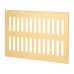 Hampstead Plain Slotted Vent - 242 x 165mm - 6600mm² Free Air Flow - Polished Brass
