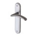 M Marcus Satin Chrome Latch Door Handle - Tosca Range - 205 x 42mm