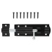Traditional Tower Gate Bolt - Straight - 110mm Length - Black Japanned