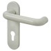 Hoppe AR600/23 Diamond White Nylon Steel Core Euro Lock Door Handle - 72mm c/c - Paris Range