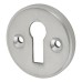 Exel Escutcheon - 40mm Diameter - Keyhole - Satin Chrome