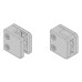 Bohle Square Balustrade Clamps & Inserts - 10mm Glass - 45mm x 45mm - Polished Chrome - Pack of 4