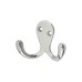 Exel Diecast Double Coat Hook - 70 x 28mm - Polished Chrome - Pack of 10