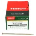 TIMCO Classic Pozi Countersunk Wood Screws - 5.0 x 120mm - Yellow Zinc - Pack of 100