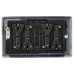 Knightsbridge 10AX 4 Gang 2 Way Round Edge Light Switch - Matt Black