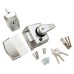 ERA BS3621:2007 Double Locking Nightlatch - 60mm Backset - Satin Chrome Case/Cylinder