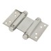 Double Action Self Closing Spring Hinge - 76mm Length - Polished Stainless Steel - Pair